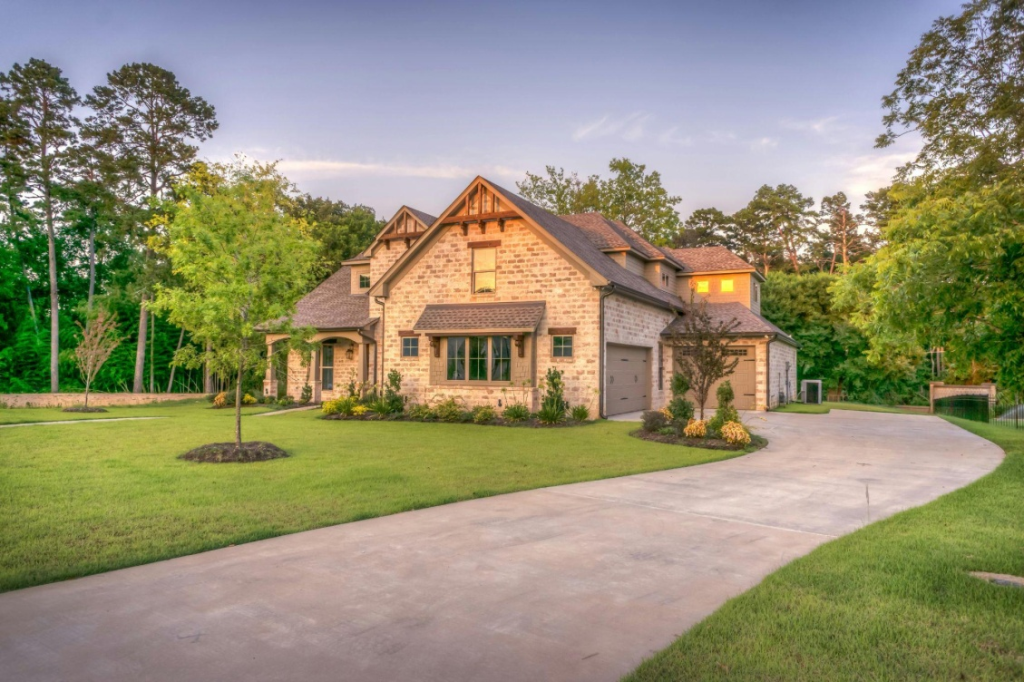 House surrounded by trees